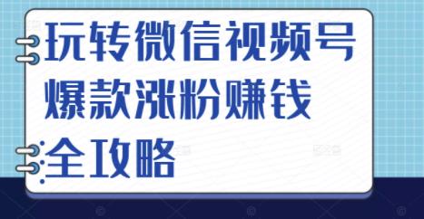 玩转微信视频号爆款涨粉赚钱全攻略，让你快速抓住流量风口，收获红利财富KK创富圈-网创项目资源站-副业项目-创业项目-搞钱项目KK创富圈